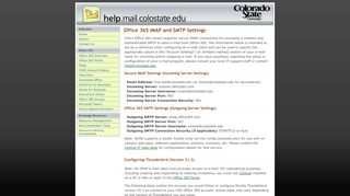 
                            11. Office 365 IMAP and SMTP Settings - Central Exchange at Colorado ...