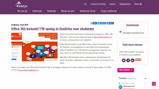 
                            12. Office 365 inclusief 1TB opslag in OneDrive voor studenten - Fontys