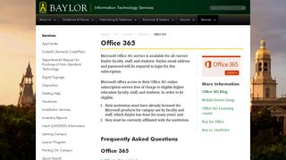 
                            11. Office 365 | Information Technology Services | Baylor University