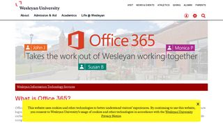 
                            11. Office 365, Information Technology Services (ITS) - Wesleyan ...