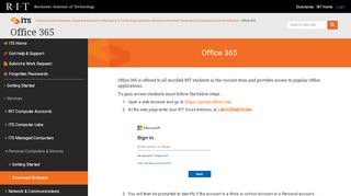 
                            9. Office 365 | Information & Technology Services