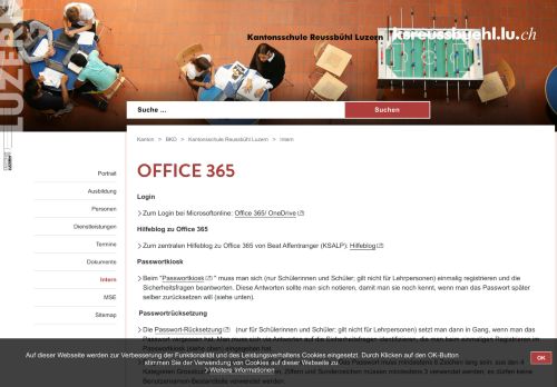 
                            6. Office 365 - Kanton Luzern
