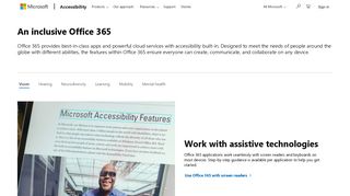 
                            4. Office 365 – Microsoft accessibility