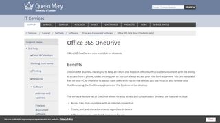 
                            9. Office 365 OneDrive - IT Services - Queen Mary University of London
