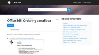 
                            8. Office 365: Ordering a mailbox | Helpdesk