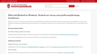 
                            7. Office 365 - Outlook can't set up a new profile using ...