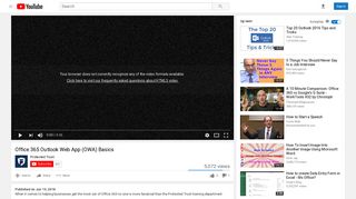 
                            9. Office 365 Outlook Web App (OWA) Basics - YouTube