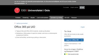 
                            5. Office 365 på UiO - Universitetet i Oslo