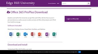 
                            8. Office 365 ProPlus Download - Edge Hill University