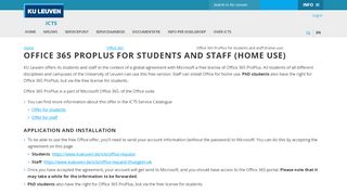 
                            7. Office 365 ProPlus for students and staff (home use) – ICTS - KU Leuven