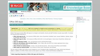 
                            9. Office 365 ProPlus - McGill IT Knowledge Base