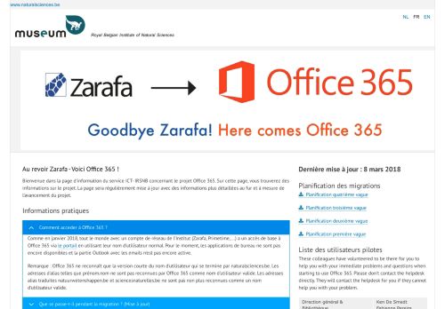 
                            7. Office 365 | RBINS Service Portal