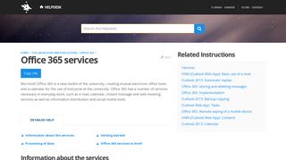 
                            10. Office 365 services | Helpdesk