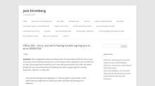 
                            12. Office 365 – Sorry, but we're having trouble signing you in: error ...