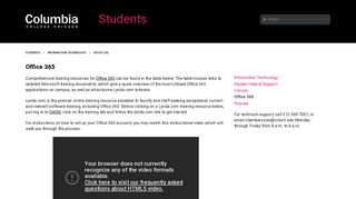 
                            3. Office 365 - Students - Columbia College Chicago
