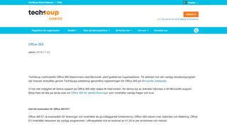 
                            10. Office 365 | TechSoup Sverige
