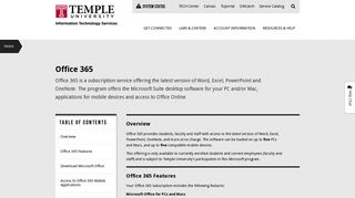 
                            10. Office 365 | Temple ITS