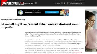 
                            4. Office 365 und SharePoint 2013: Microsoft SkyDrive Pro: auf ...