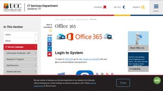 
                            5. Office 365 | University College Cork - UCC