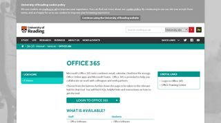 
                            5. Office 365 – University of Reading