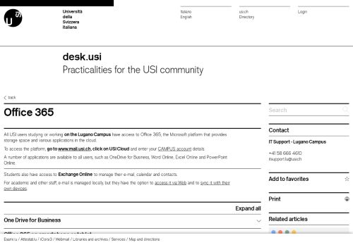 
                            3. Office 365 | USI Desk