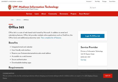 
                            1. Office 365 - UW-Madison Information Technology - DoIT