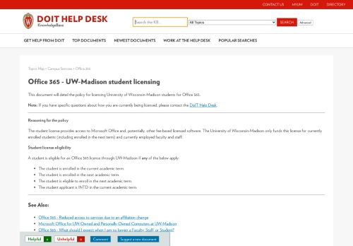 
                            6. Office 365 - UW-Madison student licensing - WISC KB