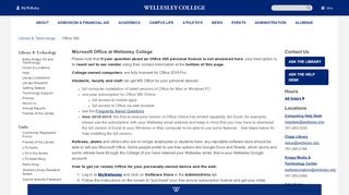 
                            10. Office 365 | Wellesley College