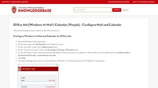 
                            8. Office 365 (Windows 10 Mail | Calendar | People) - Configure Mail and ...