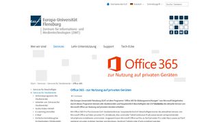 
                            13. Office 365 - ZIMT - Europa-Universität Flensburg