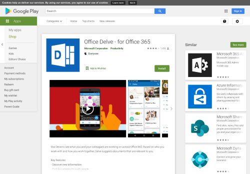 
                            5. Office Delve - for Office 365 - Apps on Google Play