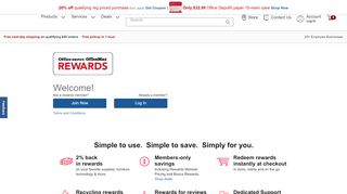 
                            10. Office Depot Rewards for Office Supplies, Furniture and Technology