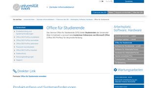 
                            12. Office für Studierende - Zentraler Informatikdienst - Universität Wien