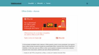 
                            8. Office Grátis – Alunos - Office 365 - Universidade da Madeira