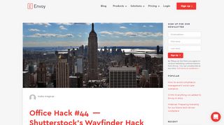 
                            12. Office Hack #44 — Shutterstock's Wayfinder Hack | Envoy