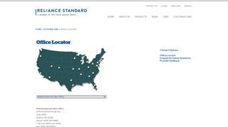 
                            12. Office Locator - Customer Care | Reliance Standard