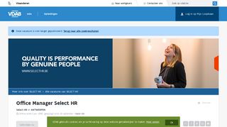 
                            6. Office Manager Select HR - LUIK - VDAB