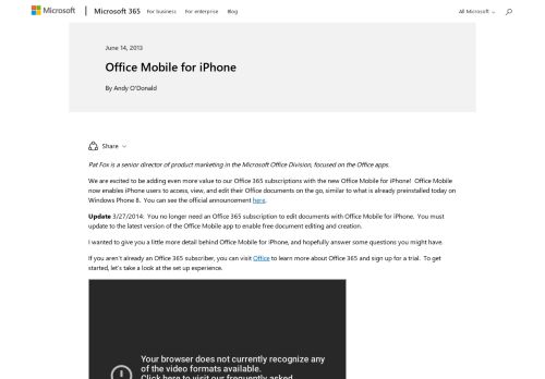 
                            11. Office Mobile for iPhone - Microsoft 365 Blog