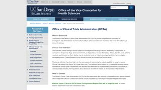 
                            12. Office of Clinical Trials Administration (OCTA) - UC San Diego School ...