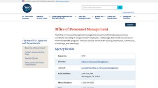 
                            10. Office of Personnel Management | USAGov