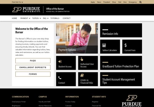 
                            4. Office of the Bursar - Purdue University