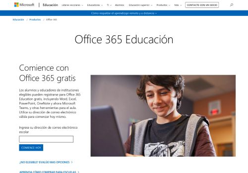 
                            8. Office para alumnos, profesores y escuelas - Microsoft Office - Office 365