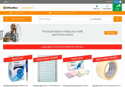 
                            2. Office Products, Stationery & Supplies Online | OfficeMax NZ