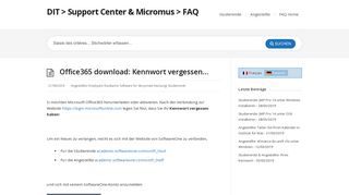 
                            11. Office365 download: Kennwort vergessen… – DIT > Support Center ...