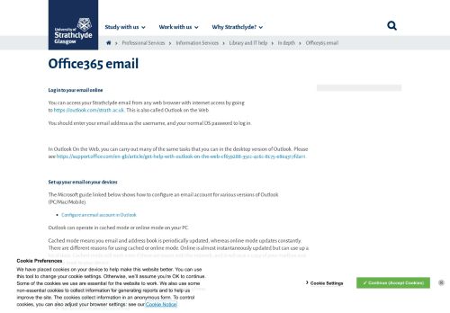 
                            8. Office365 - University of Strathclyde