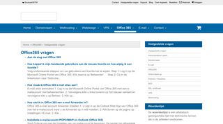 
                            5. Office365 - Veelgestelde vragen Argeweb