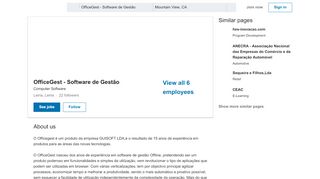 
                            6. OfficeGest - Software de Gestão | LinkedIn