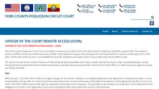 
                            12. Officer of the Court Remote Access (OCRA) - York-Poquoson ...