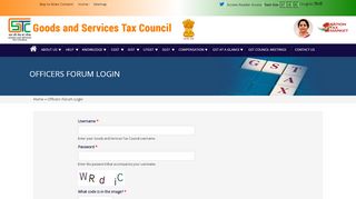 
                            6. Officers Forum Login | Goods and Services Tax Council - GST Council