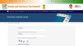 
                            7. Officers Forum Login | Goods and Services Tax Council - GST Council